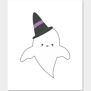 Cute happy ghost Posters and Art